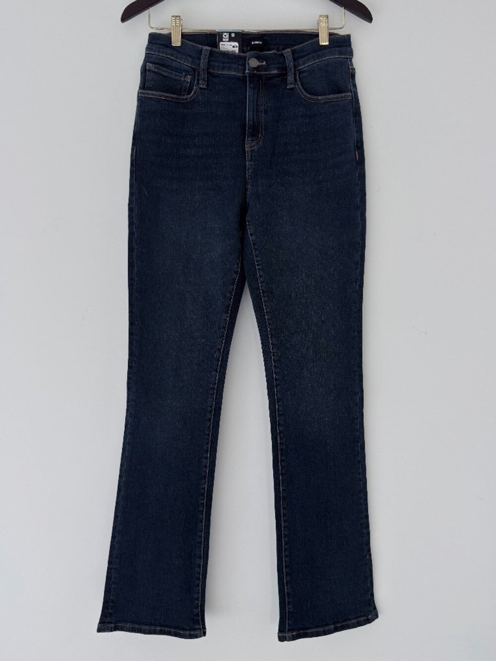 Express Womens Bootcut Jeans Dark Wash Blue High Rise Denim Size 10 NWT EX010051